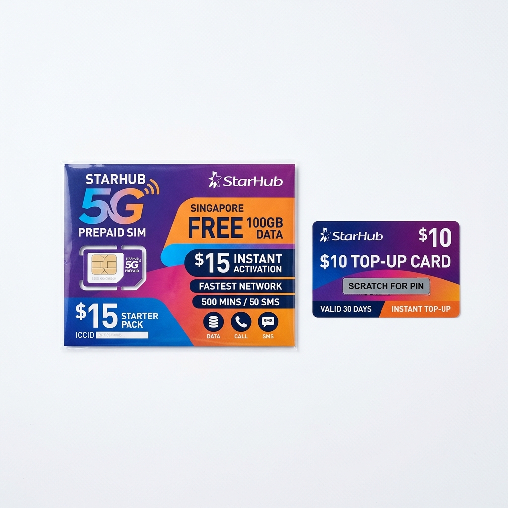SIMBA & Singtel Prepaid Mobile Recharge
