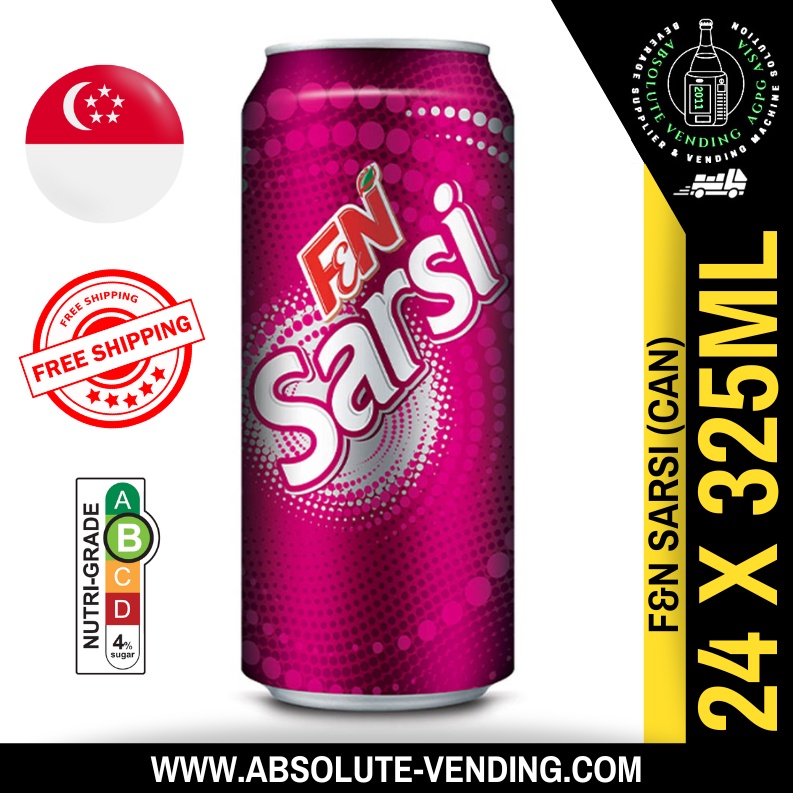 F&N Sparkling Sarsi Soda (330ml)